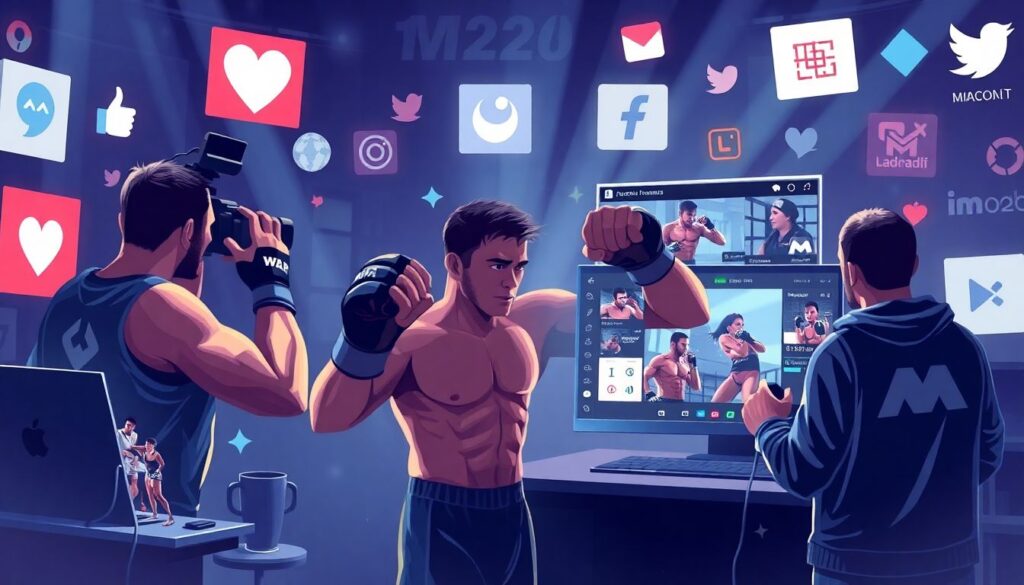 Роль социальных сетей и медийности в карьере бойца MMA - иллюстрация