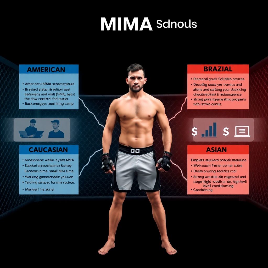 Сравнение школ ММА: американская, бразильская, кавказская и азиатская